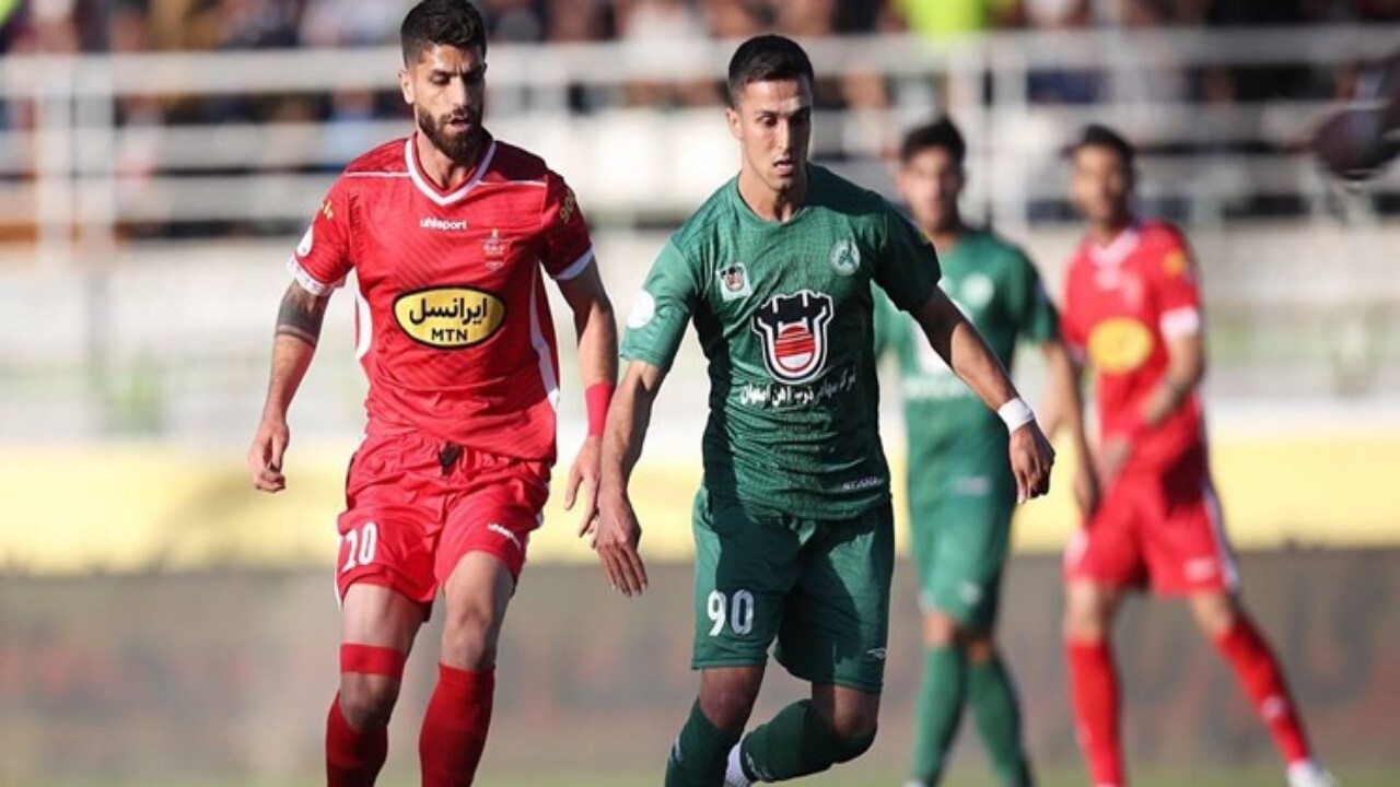 ذوب‌آهن ۱۰ نفره پرسپولیس را متوقف کرد