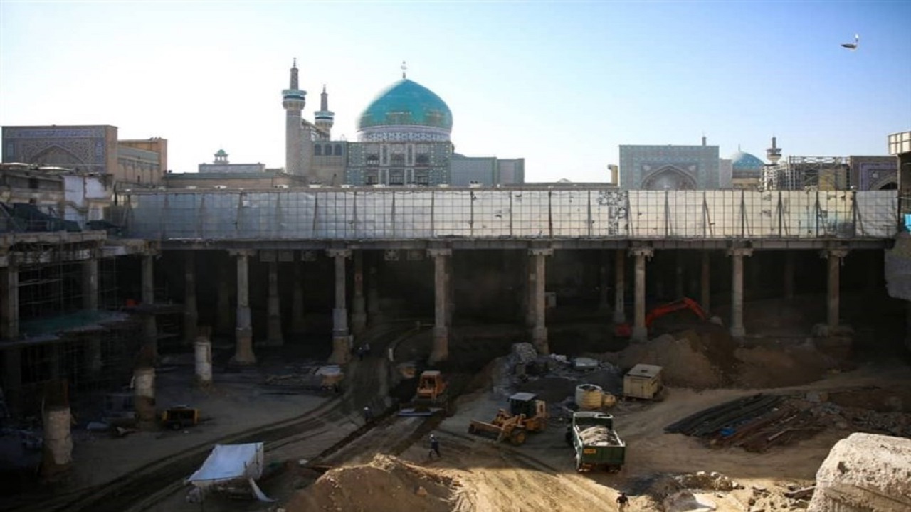 صحن جمهوری حرم مطهر رضوی مسقف می‌شود