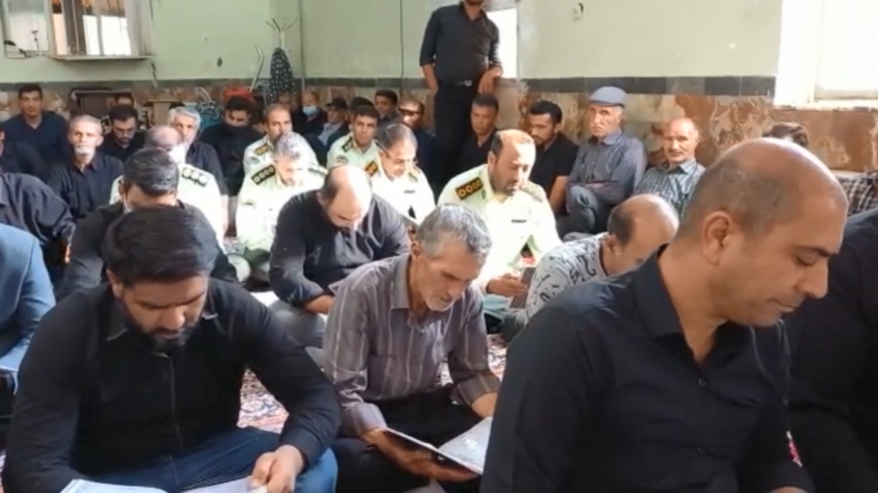 گرامیداشت ۲ پلیس شهید در هستیجان