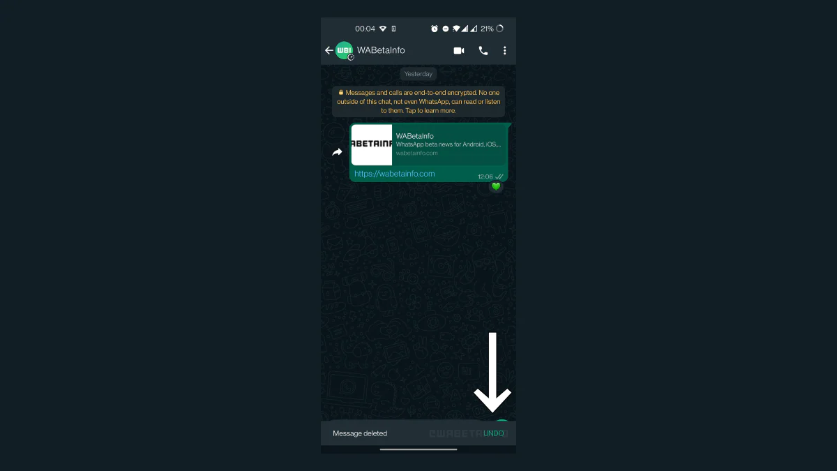 ویژگی جدید واتساپ