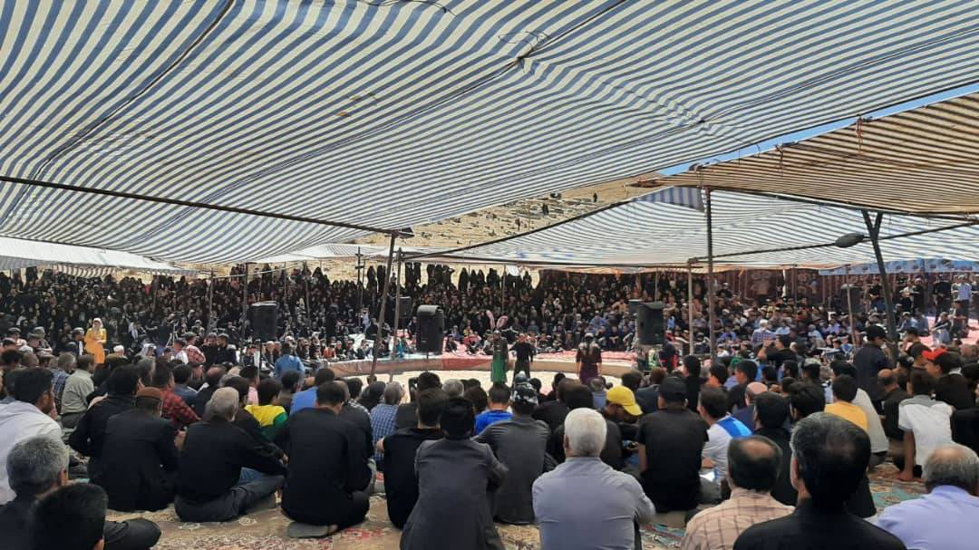 مراسم آئینی تعزیه خوانی در سرچاه نیشابور