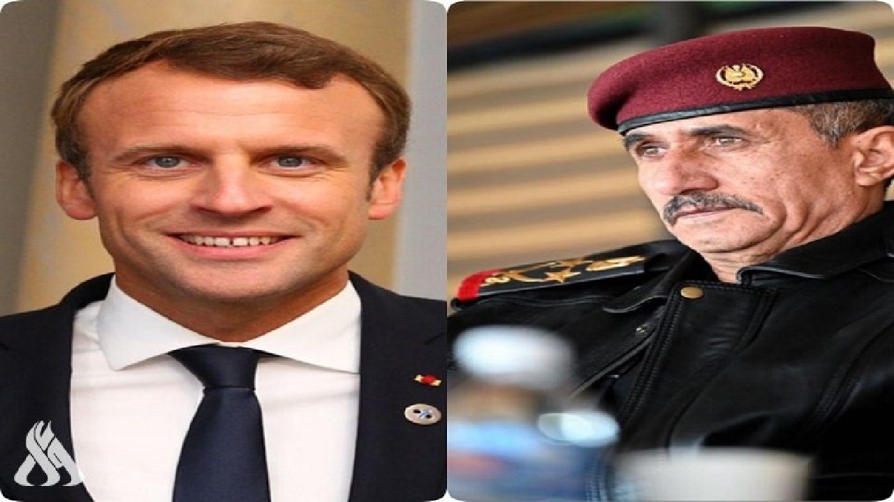 مکرون به فرمانده عراقی «نشان عالی افتخار» هدیه داد
