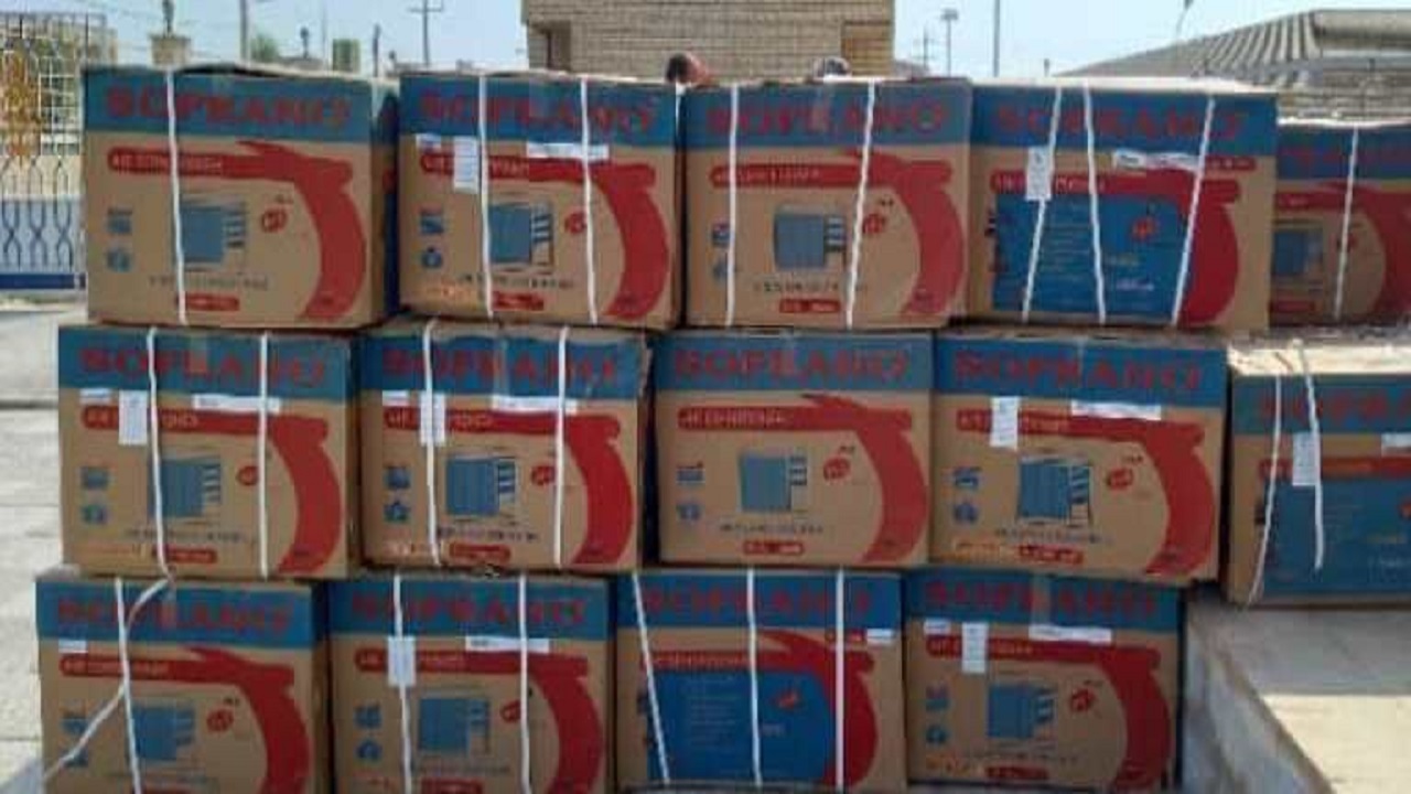 هزار و ۸۰۰ دستگاه کولر و یخچال به نیازمندان خوزستان اهدا شد