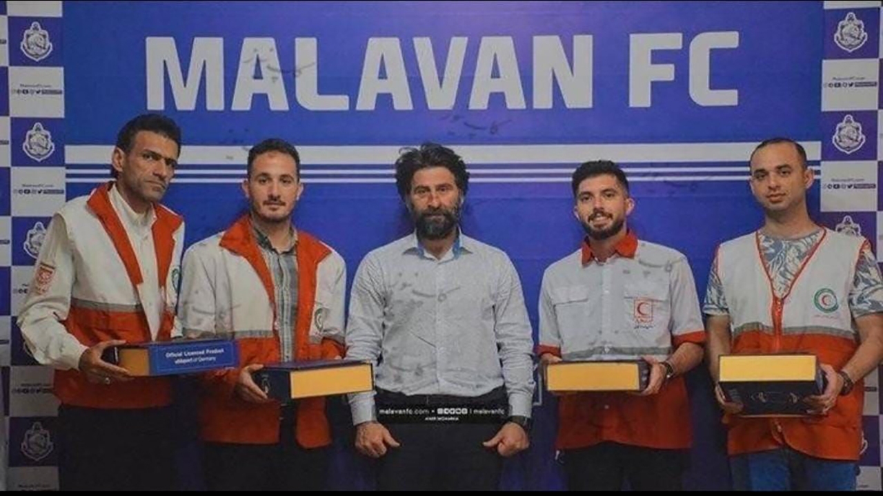 تجلیل و دلجویی ملوان از هلال احمر