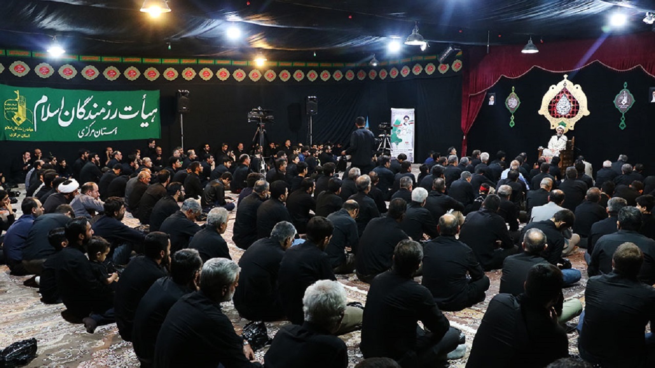 آغاز مراسم عزا در هیئت رزمندگان اسلام مرکز استان مرکزی از ۷ مرداد