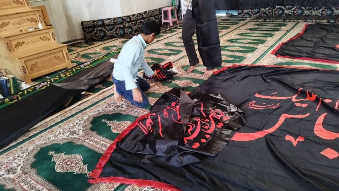 معابر شهر اهواز رنگ و بوی محرم گرفت + تصاویر