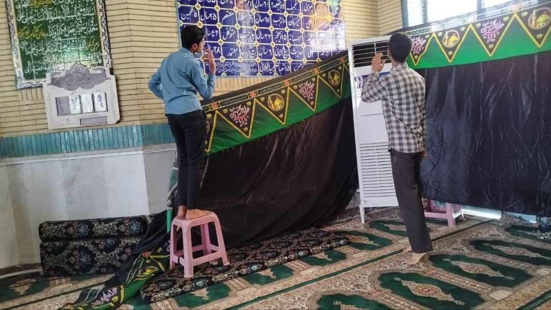 معابر شهر اهواز رنگ و بوی محرم گرفت + تصاویر