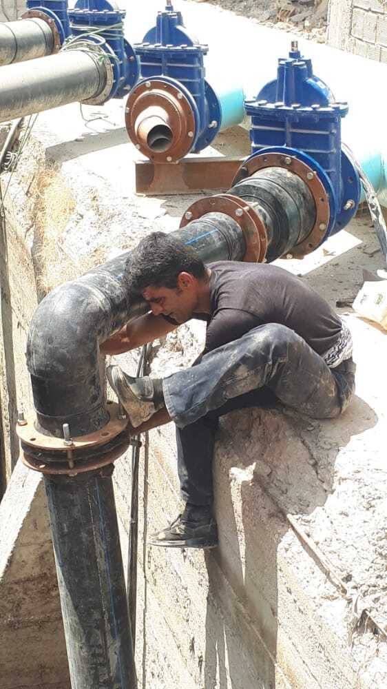 افزایش ظرفیت ایستگاه پمپاژ فاضلاب با نصب پمپ جدید