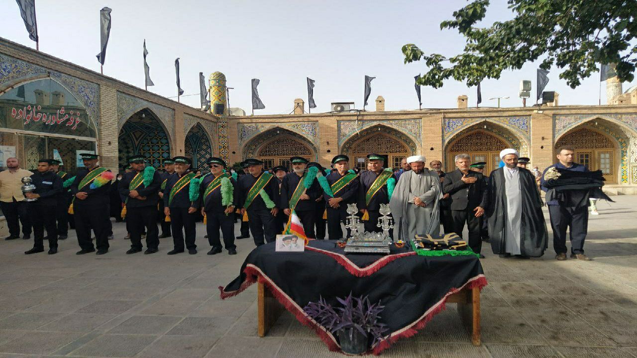 برگزاری آئین سیاهپوشان در امامزاده حسین (ع) قزوین