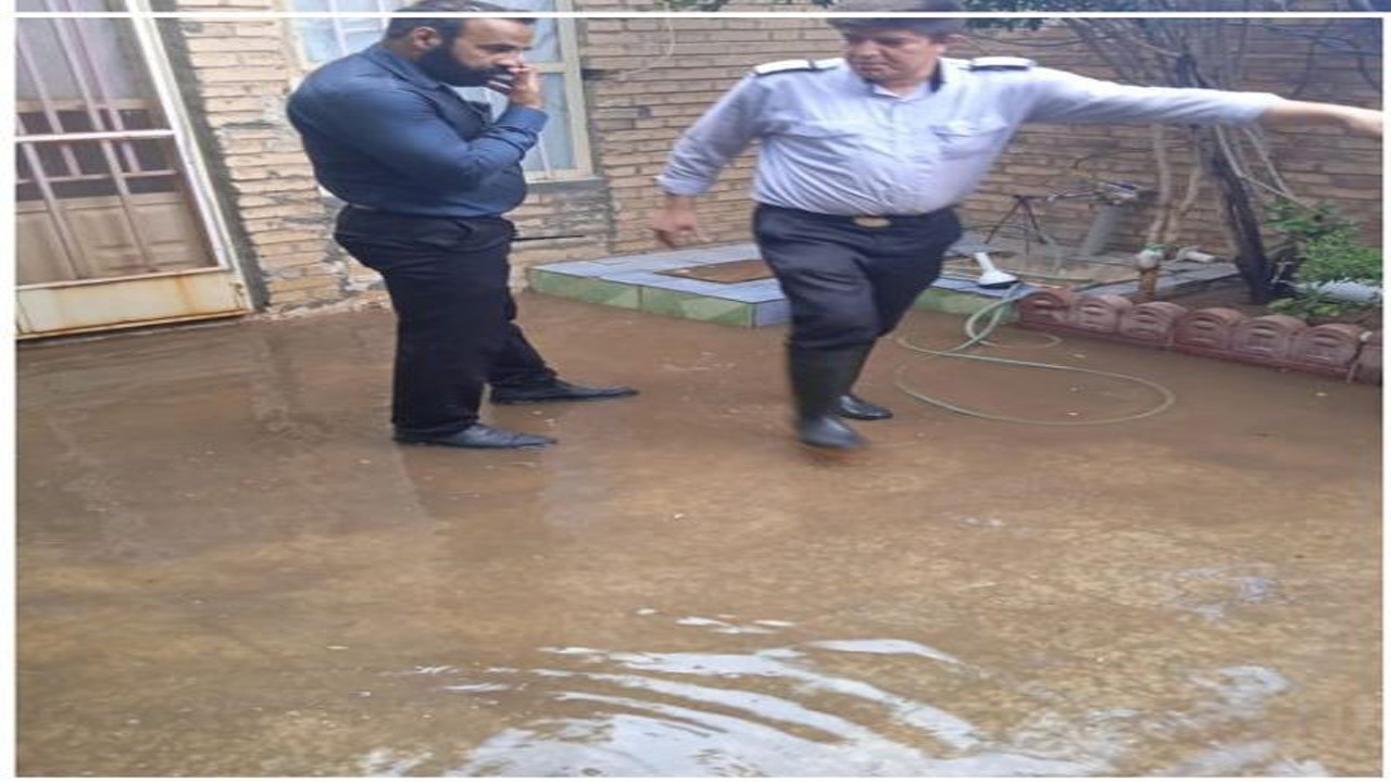 آبگرفتگی برخی منازل در شهرستان زرند