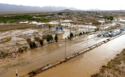 سیل روستای شیطور بافق را در نوردید