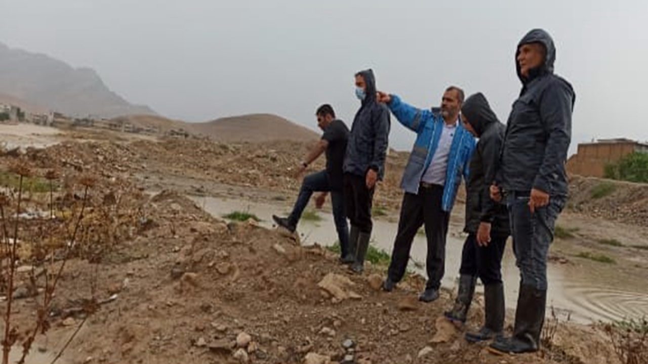  تلاش برای رفع آبگرفتگی در کازرون