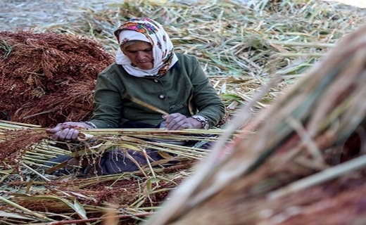 جاروبافی، پیشه&zwnj;ای کهن در ملاحسن خراسان شمالی