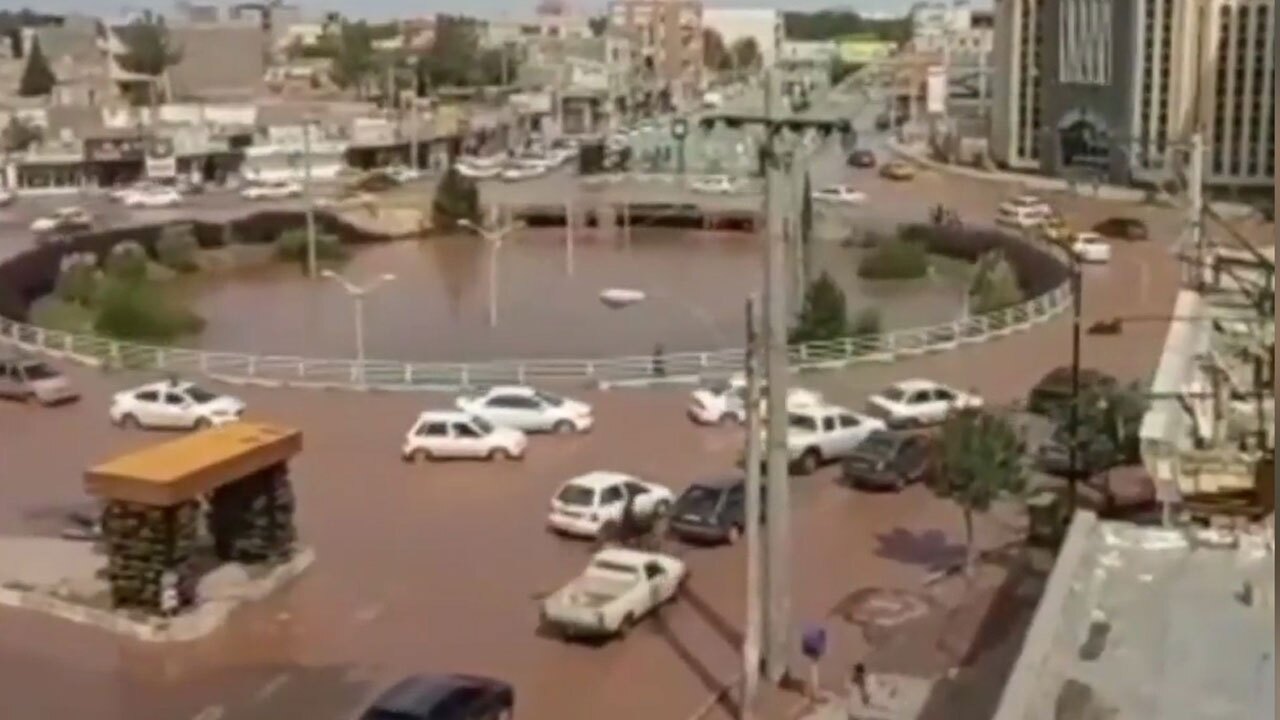 آبگرفتگی زیرگذر در رفسنجان + فیلم