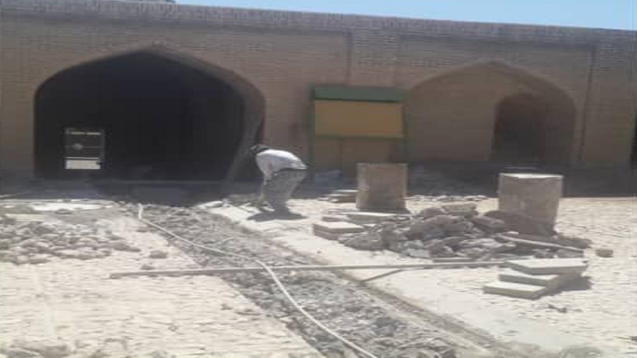 آغاز فاز اول مرمت کاروانسرای تاریخی شاه عباسی آوج