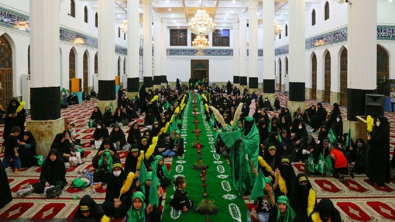 اجتماع بزرگ دختران حسینی در رشت + تصاویر