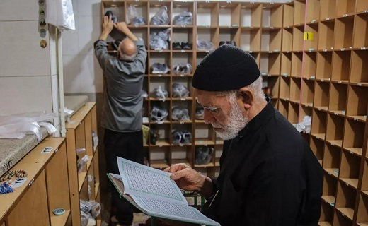 خاک پای زائران سرمه چشمان خادمان +تصاویر