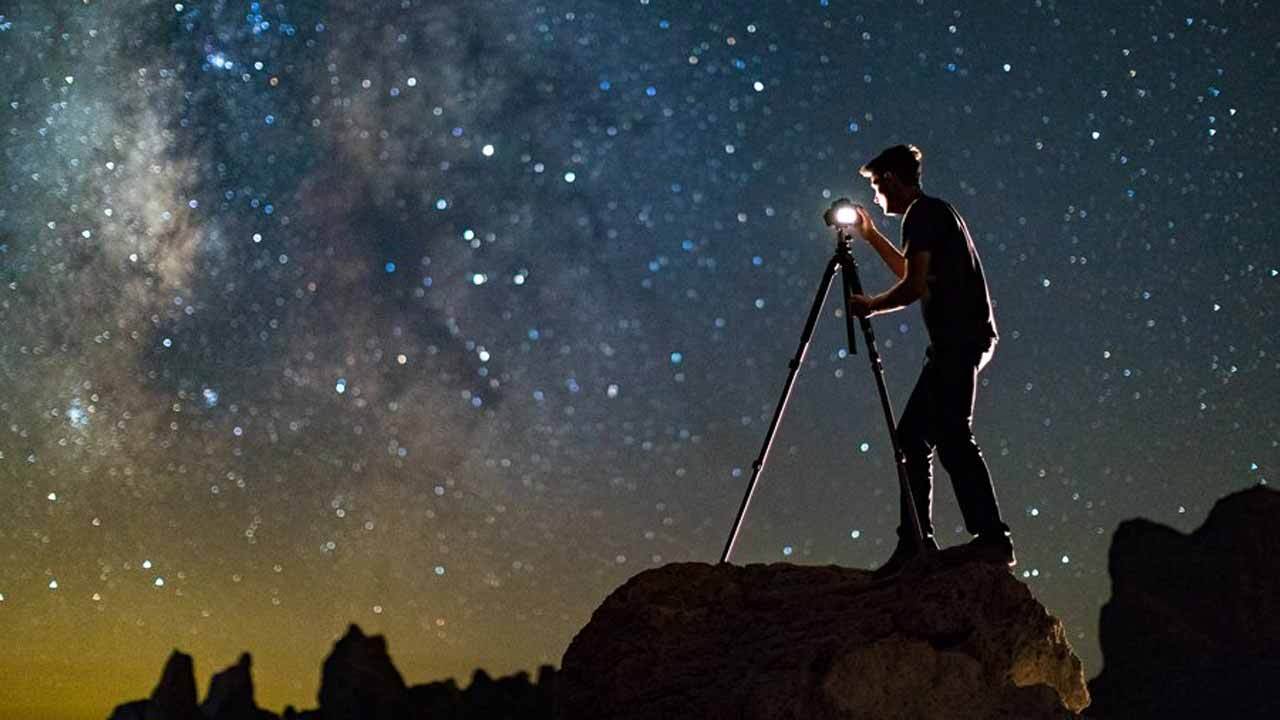 فیلمی از حرکت ستارگان بر فراز رشته کوه هیمالیا
