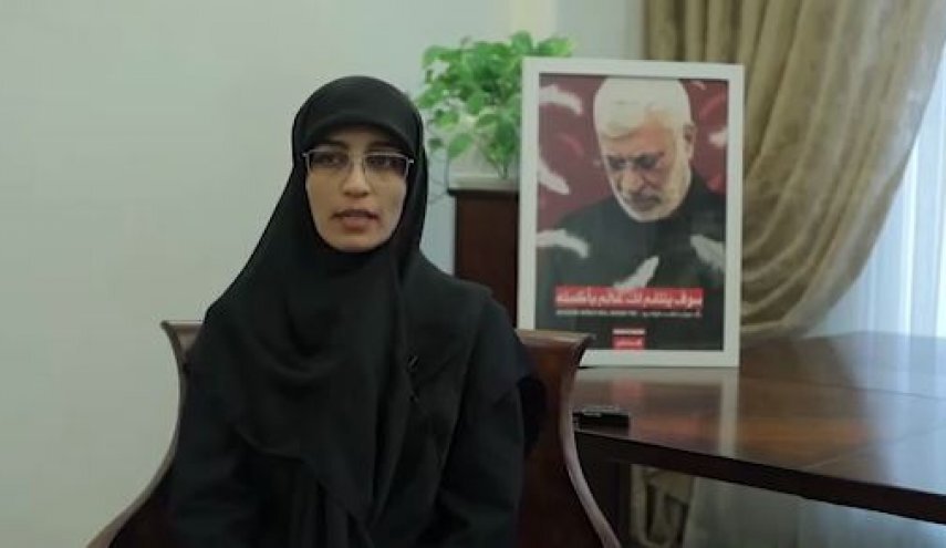 دختر شهید ابومهدی المهندس: انشاالله خداوند تهدیدات را به طور کامل از سر عراق کم‌ کند /پیاده روی اربعین را نمی توان با چیز دیگری معاوضه کرد