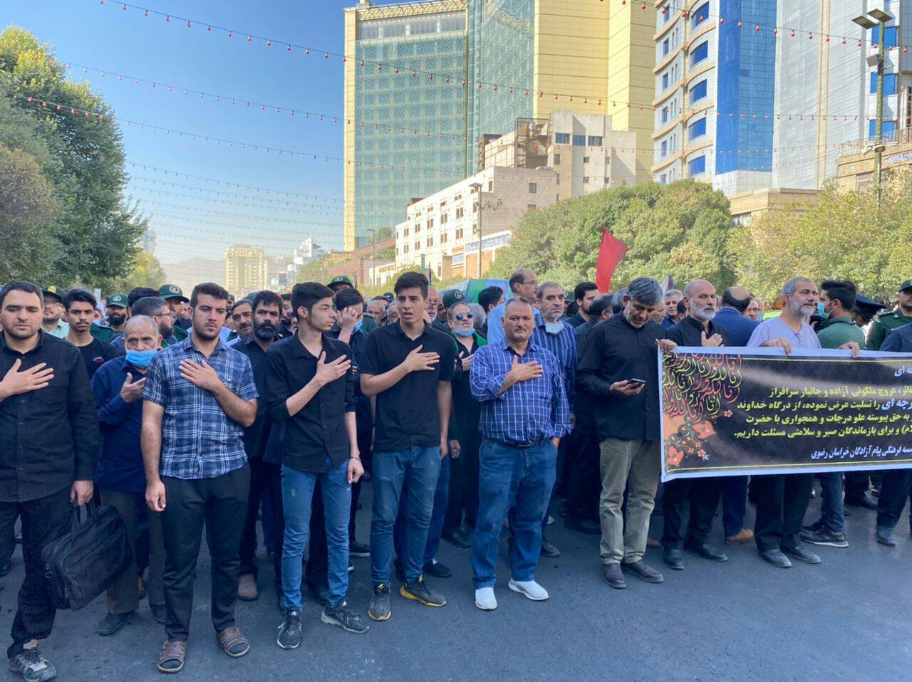 تشییع پیکر مطهر شهید سرافزاز سردار هشم درچه ای در مشهد