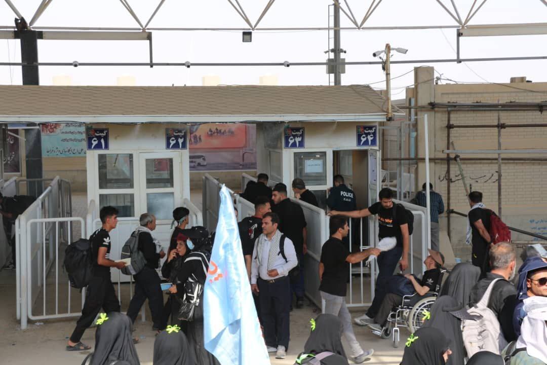 گیت های خروجی مرز مهران