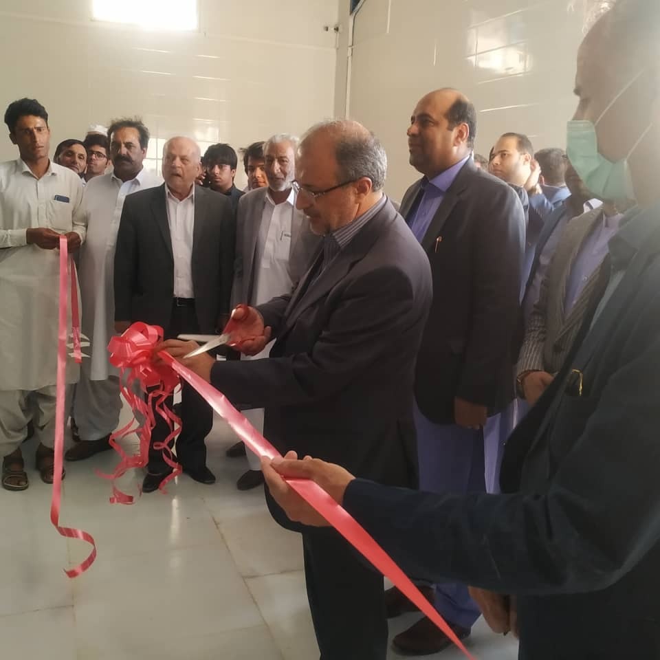 کارخانه دانه بندی منیزیت معدن زیروکی در ۱۸۰ کیلومتری جنوب غرب زاهدان