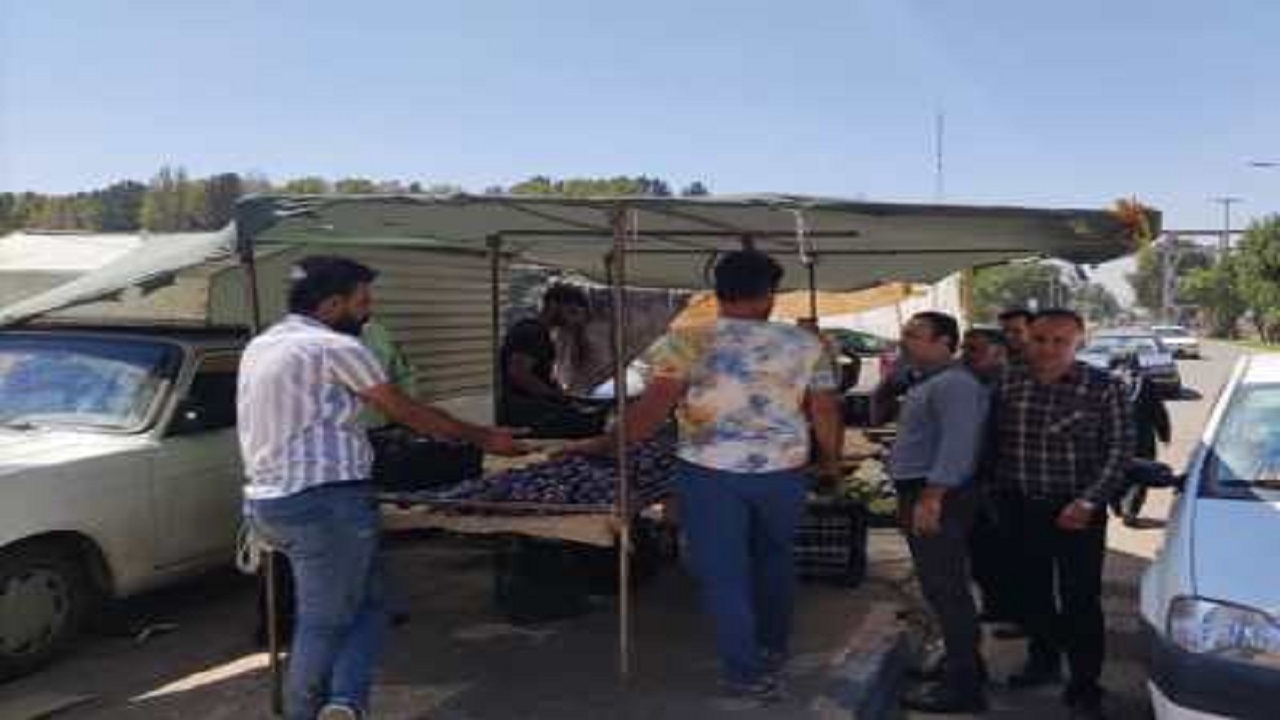 میوه فروشان ورودی آرامستان قزوین جمع آوری می شوند