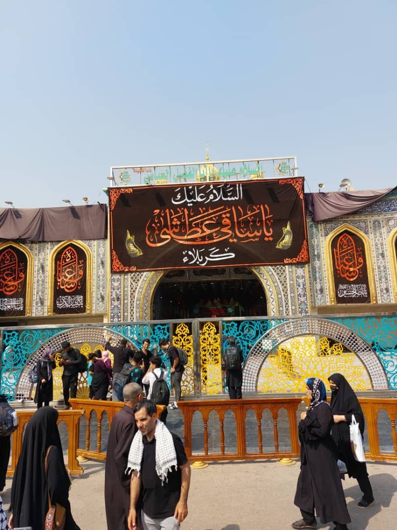 نمایی از ازدحام جمعیت زائران در کربلای معلی + فیلم و تصاویر