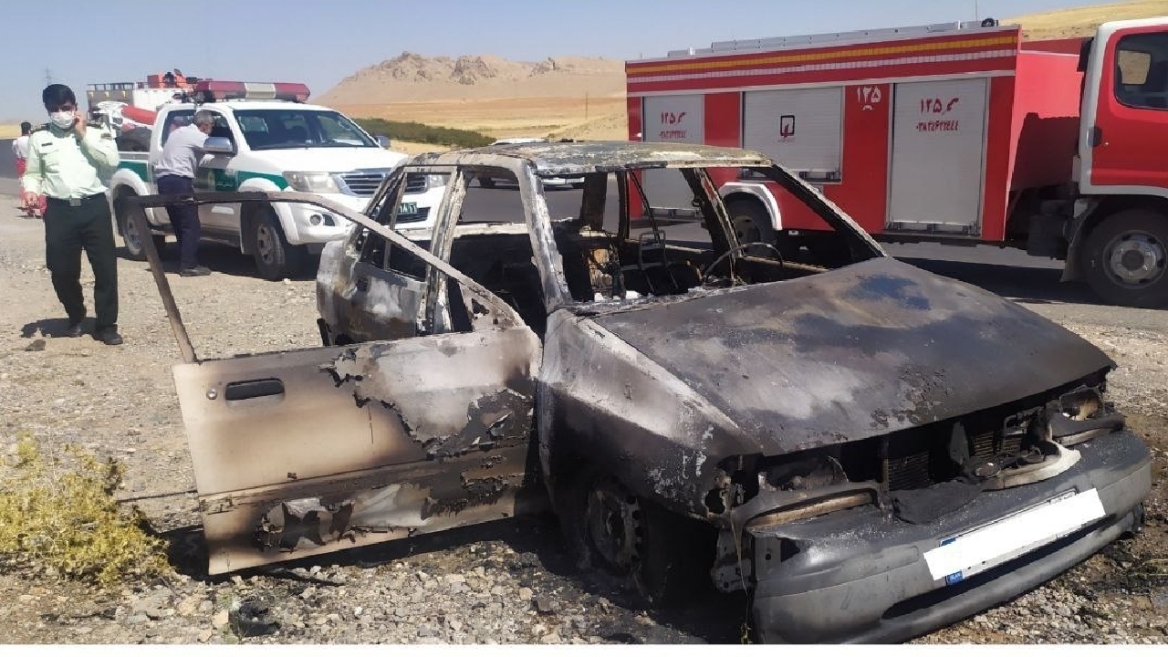 علت آتش‌سوزی پراید و مرگ راننده آن مشخص شد