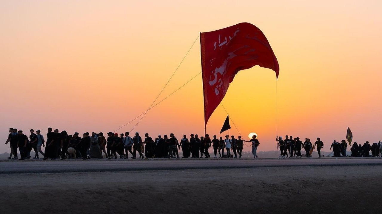 رد پای عاشقان حسینی بصره و ناصریه در مسیر کربلا + تصاویر