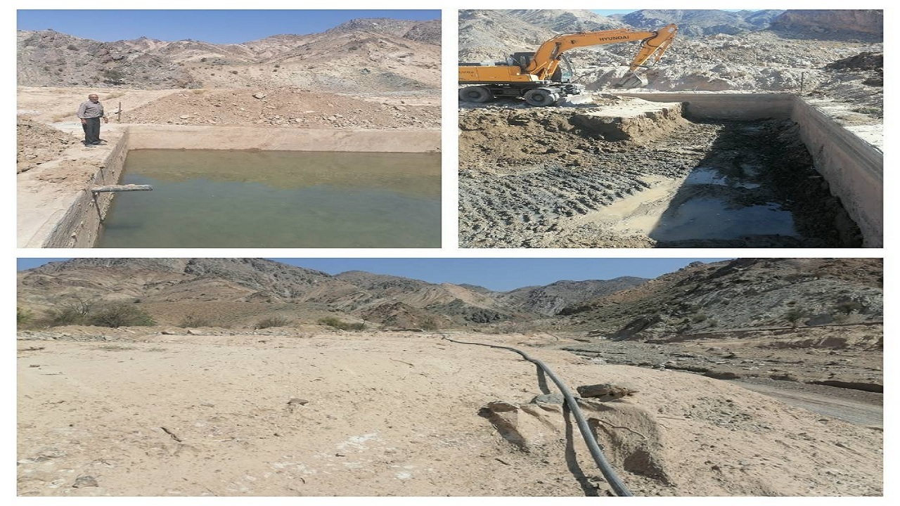 مسیر آب قنات سمیر کوه بازگشایی شد