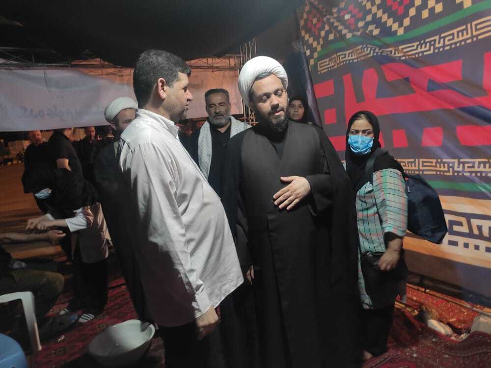 ایستگاه سلامت در مرز چذابه در حال خدمت رسانی به زائران