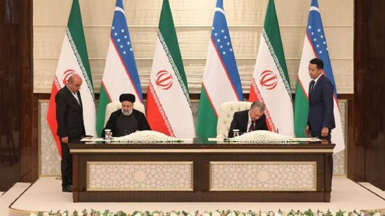 امضای اسناد همکاری دو کشور ایران و ازبکستان