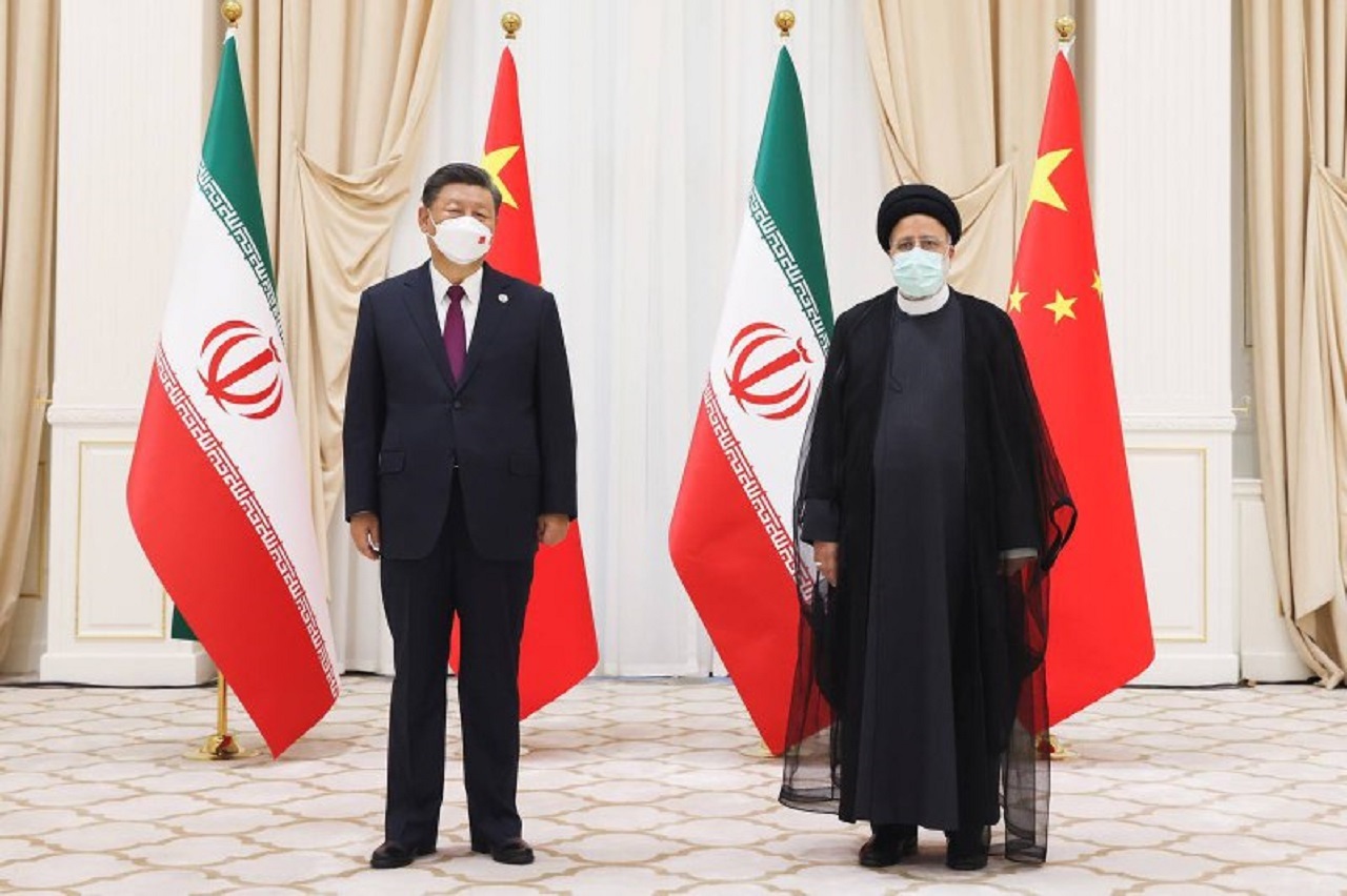 دیدار روسای جمهور ایران و چین در سمرقند
