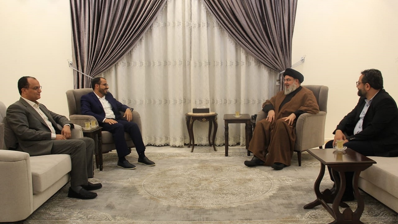 دیدار سخنگوی رسمی انصارالله با سید حسن نصرالله