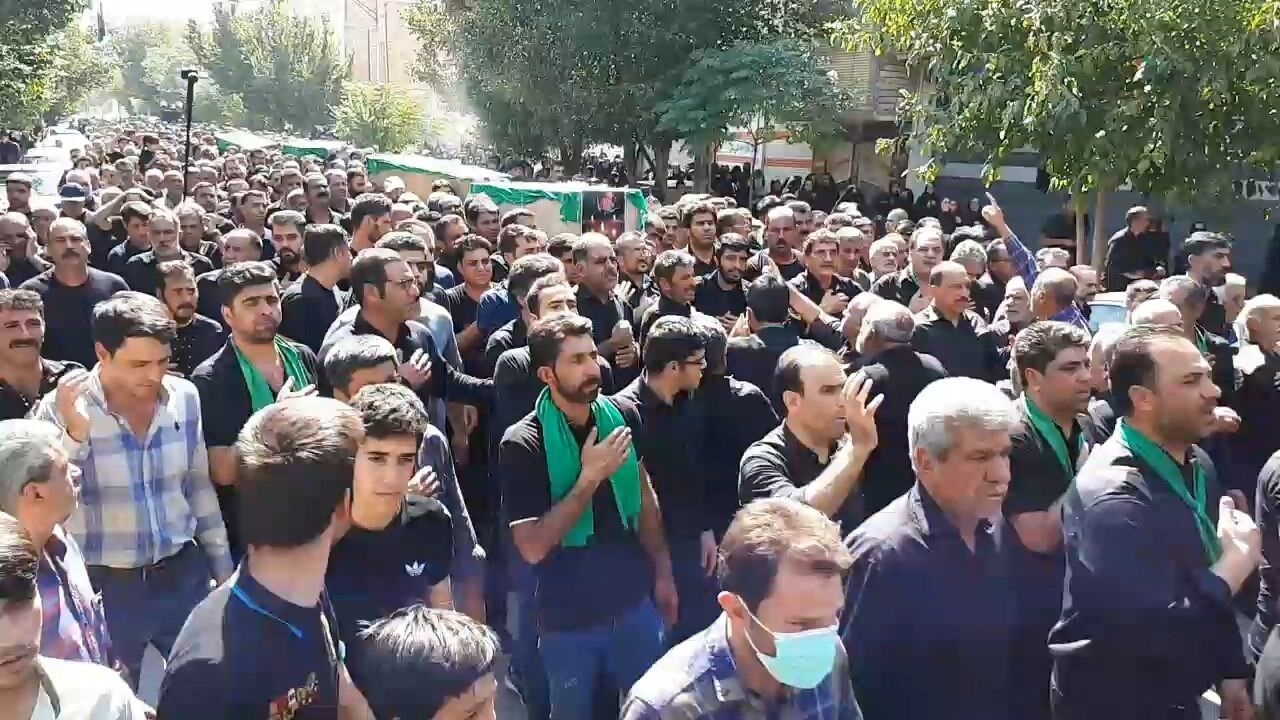 تشییع پیکر چهار جانباخته حادثه انفجار خودرو در شوملی عراق در مبارکه