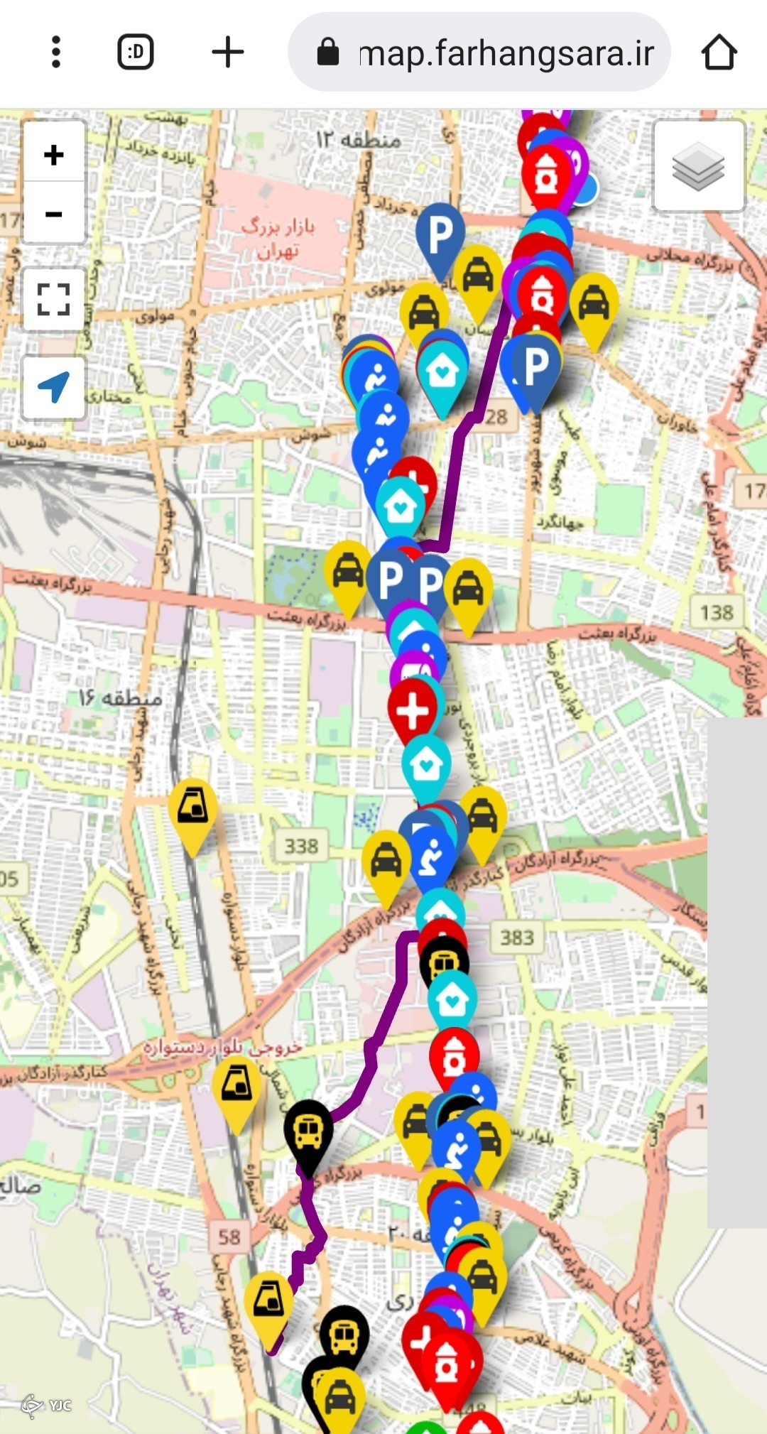 نقشه راهپیمایی اربعین در دسترس زائران قرار گرفت نقشه راهپیمایی اربعین در دسترس زائران قرار گرفت