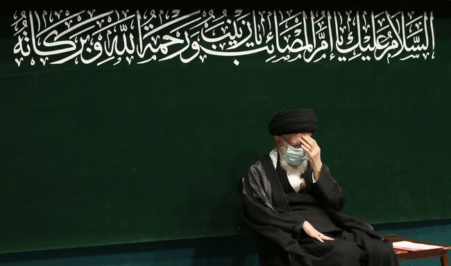 مراسم عزاداری اربعین با حضور دانشجویان در محضر رهبر انقلاب برگزار شد