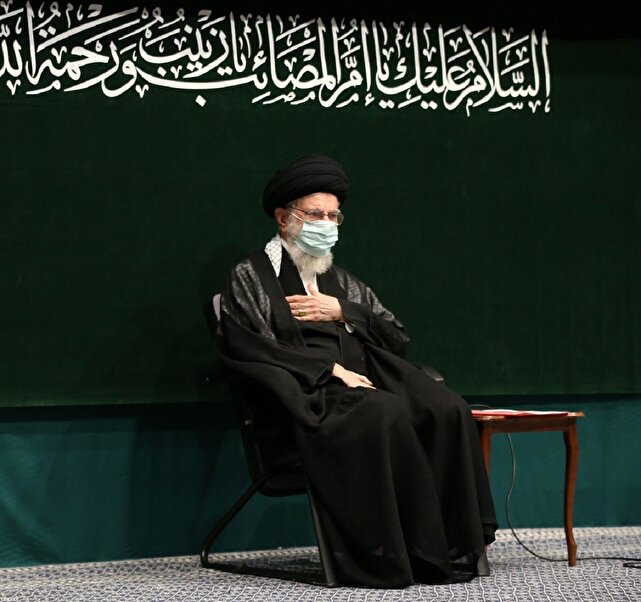 مراسم عزاداری اربعین با حضور دانشجویان در محضر رهبر انقلاب برگزار شد