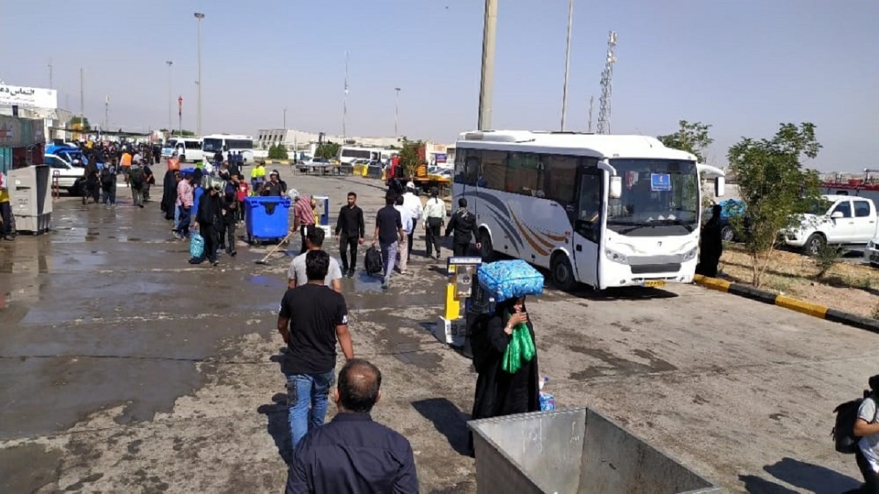 بازگشت زوار از مرز چذابه شدت گرفت