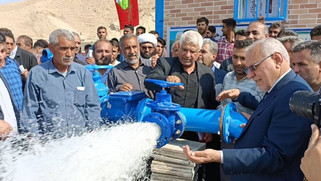 بهره مندی ۱۶ روستای بخش صیدون باغملک از نعمت آب پایدار