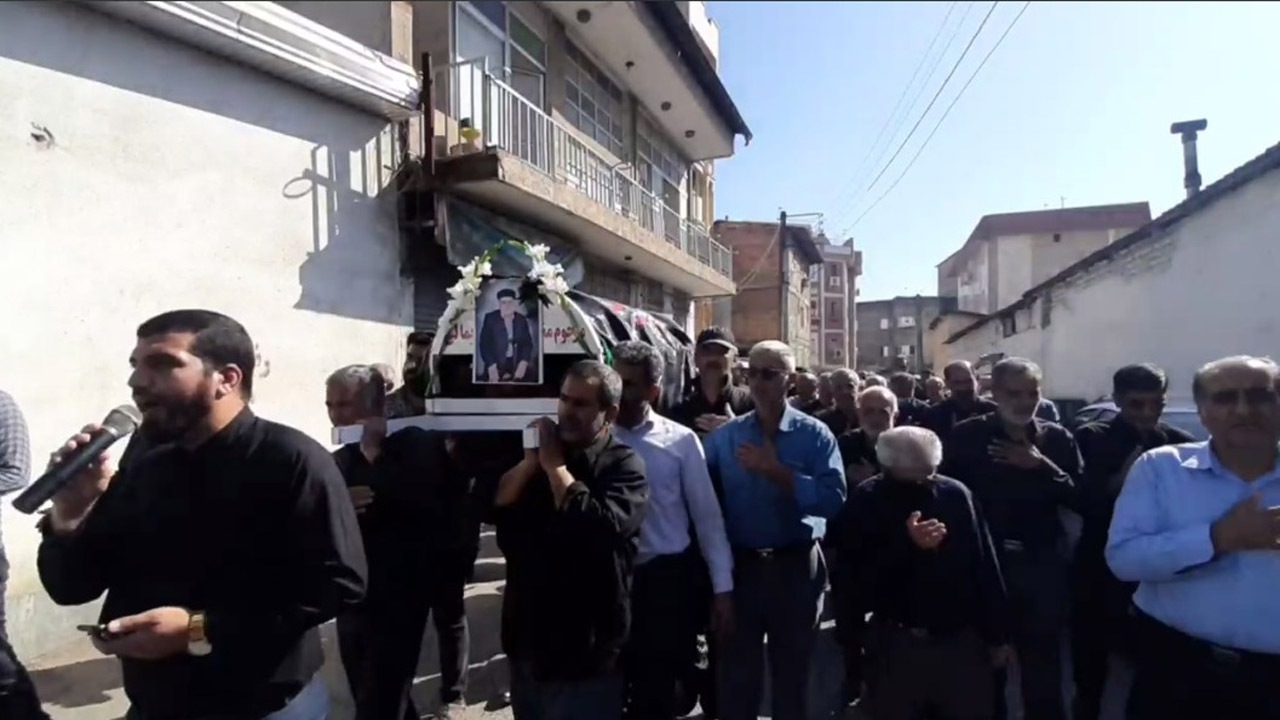 پیکر پدر شهیدان علی‌نژاد المشیری در قائم شهر تشییع شد