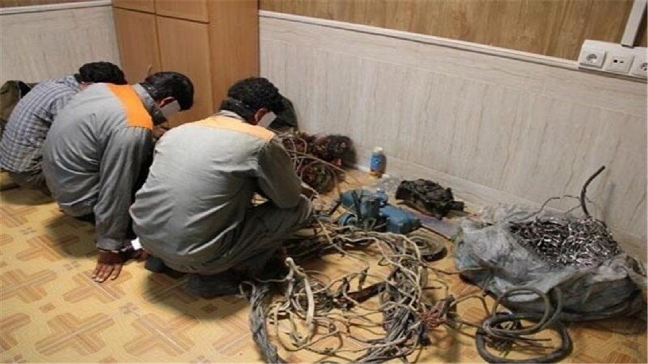 انهدام باند سارقان سیم‌های کابل برق و مخابرات در گنبدکاووس