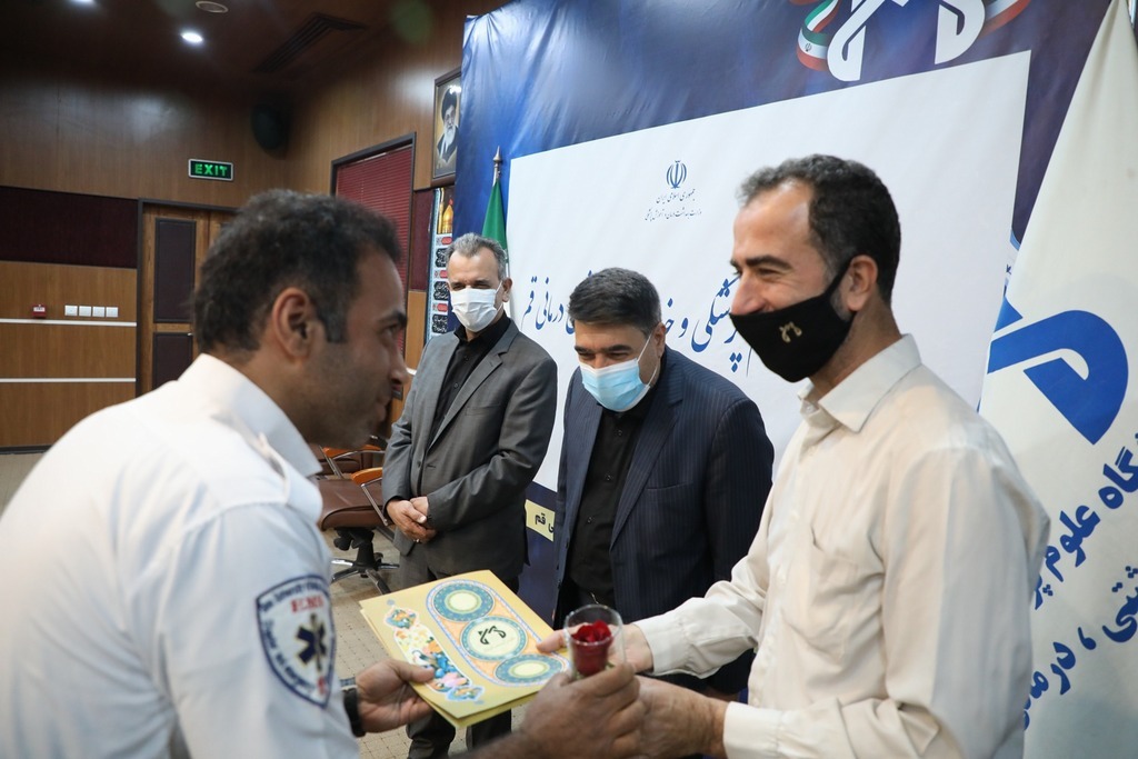 از سپیدپوشان اورژانس قم تجلیل شد