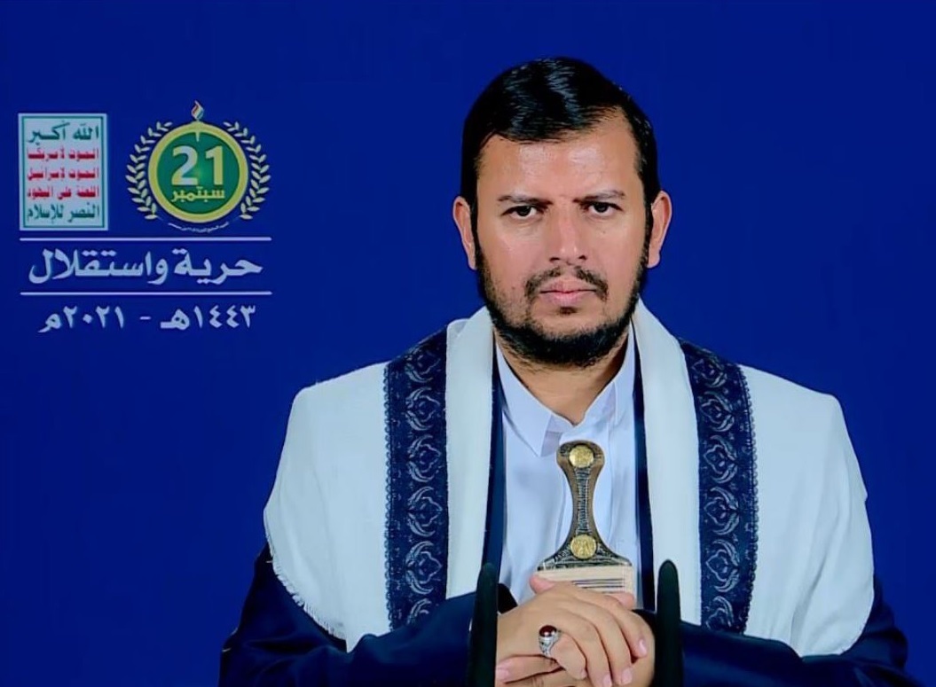 عبدالملک بدرالدین الحوثی در سالروز انقلاب ۲۱ سپتامبر یمن انقلاب ۲۱ سپتامبر یمن