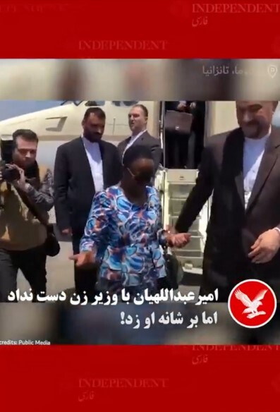 حاشیه&zwnj; سازی شبکه&zwnj;های ماهواره&zwnj;ای فارسی&zwnj;زبان برای وزیر خارجه ایران + فیلم