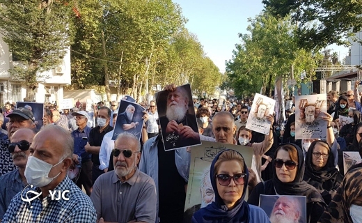مراسم تشییع پیکر هوشنگ ابتهاج،&zwnj; شاعر، در رشت