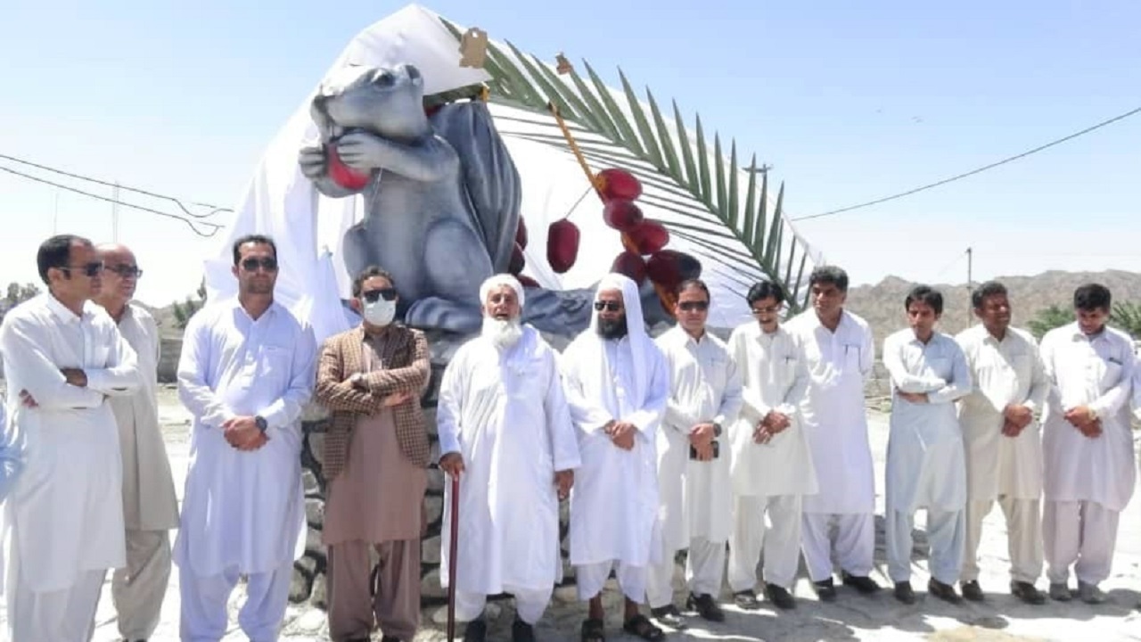 از المان "سنجاب بلوچی" در روستای هیچان نیکشهر رونمایی شد