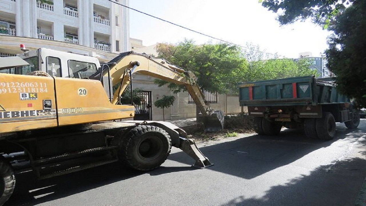 شروع عملیات عمرانی بلوار انوشیروان غربی کرج