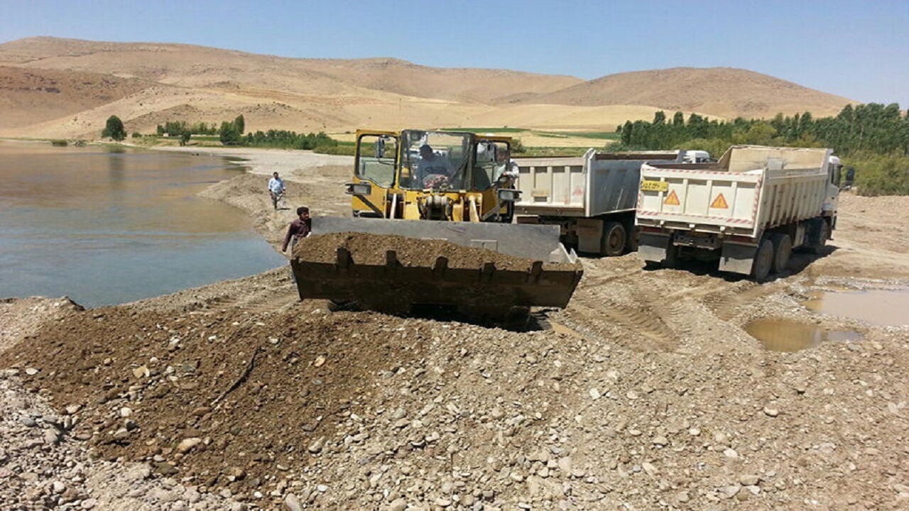 ۲۸ برداشت غیر اصولی شن و ماسه از رودخانه‌های گلستان